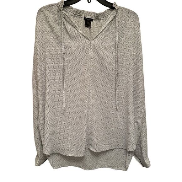 Ann Taylor Factory sage pattern peasant top- small - Picture 1 of 6